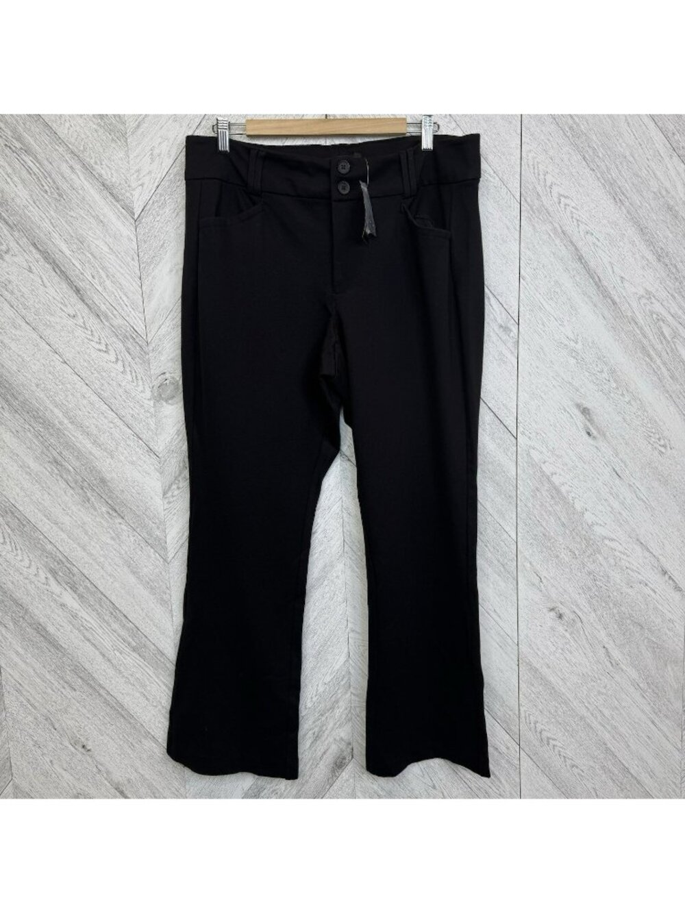Torrid Trouser Pants Black Ponte Stretch Womens Plus Size 16 Short New NWT
